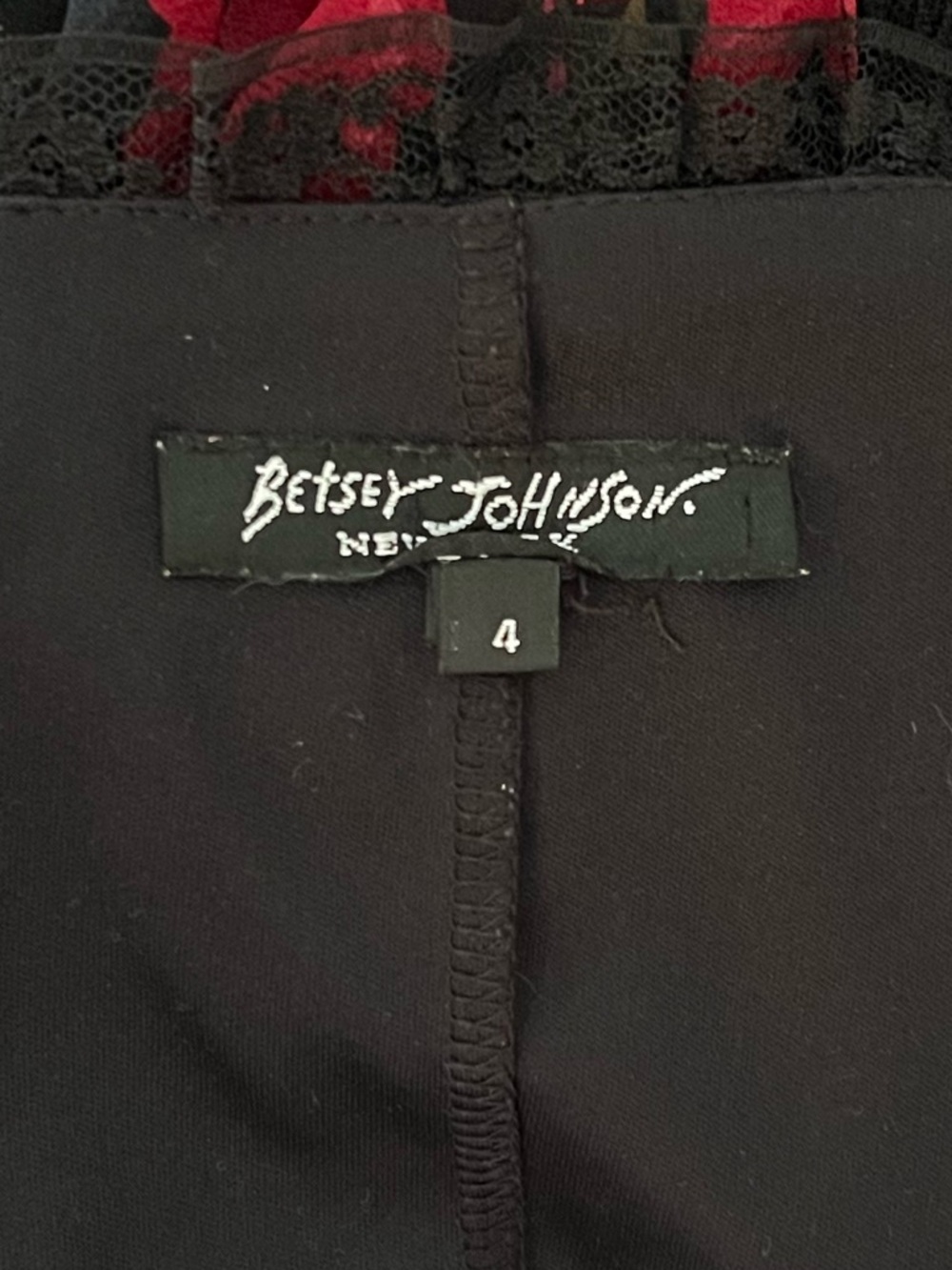 Vintage Betsey Johnson New York Silk Sheer Mesh & Lace Floral Mermaid Slip Dress - Picture 10 of 12